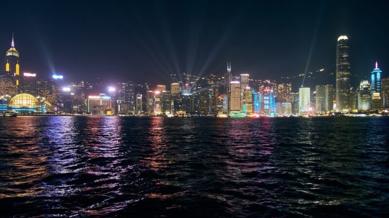 Thematic lead image: Hong Kong cityscape at night — Hong Kong's Fading Autonomy: Three Futures for 2030 | National Times
