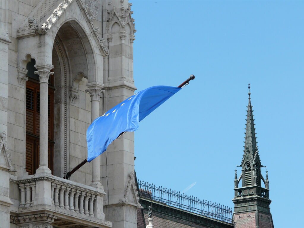 Thematic lead image: EU flags, European Parliament — Russian Dissidents Face Dual Sanctions from Moscow and European Capitals | National Times