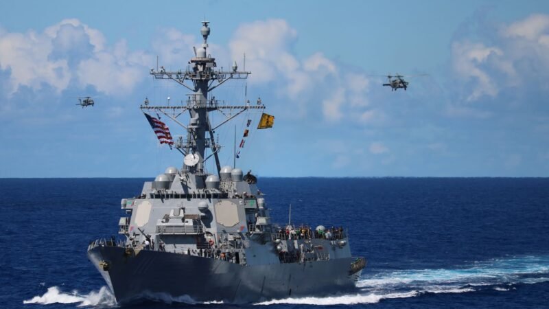 Thematic lead image: naval vessels, military exercises — Asia's Security Calculus Shifts Amidst US Rebalancing for Iran | National Times
