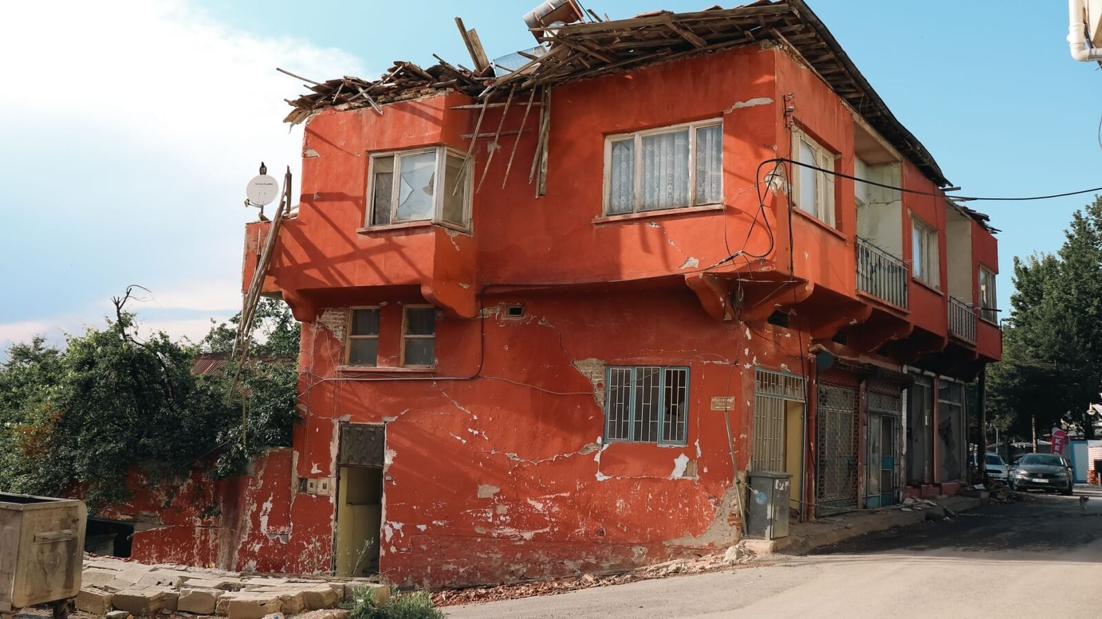 Thematic lead image: damaged building, southern Lebanon — Lebanon's Southern Border: Escalation Pathways to 2030 | National Times