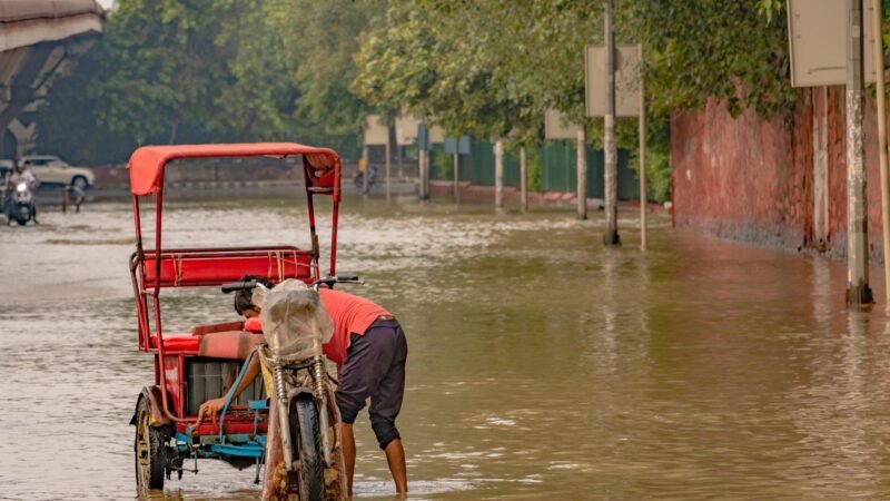 Thematic lead image: flooding, traffic, monsoon — Monsoon Deluge Exposes Delhi's Infrastructure Fault Lines | National Times