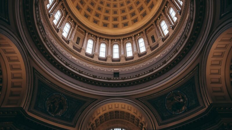 Thematic lead image: Wisconsin State Capitol — Wisconsin Vote Challenges Progressive Momentum in Democratic Party | National Times