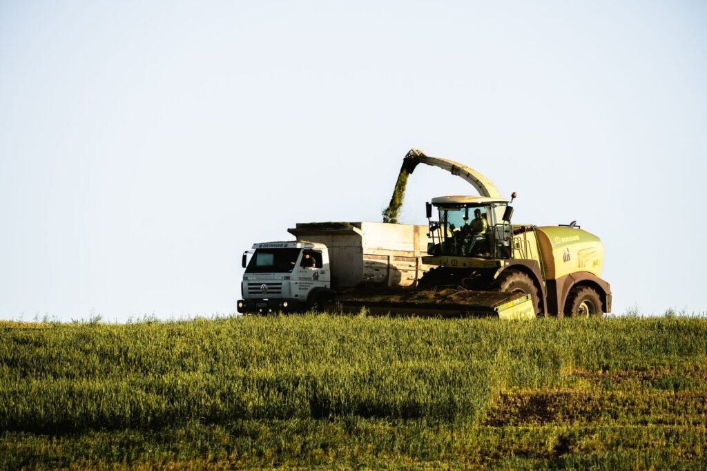 Thematic lead image: harvesting crops, oil barrels — Geopolitical Oil Shocks Threaten Global Food Security to 2030 | National Times