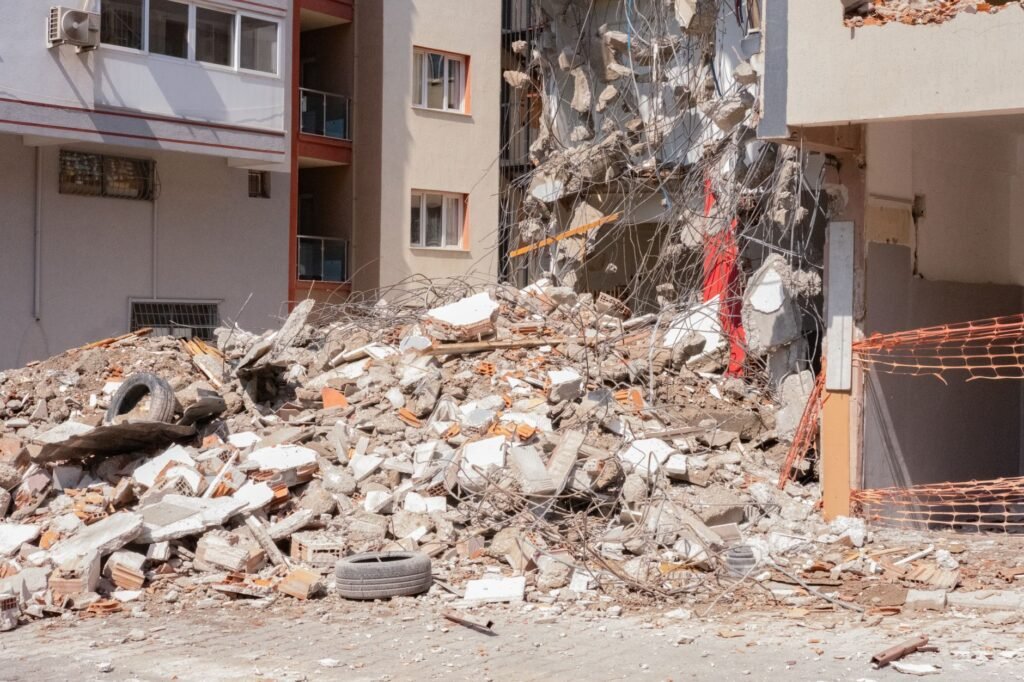Thematic lead image: damaged market, urban warfare — Kyiv Market Strike: Assessing Russian Strategic Intent Beyond the Immediate Target | National Times