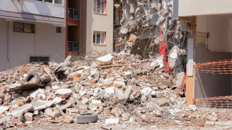 Thematic lead image: damaged market, urban warfare — Kyiv Market Strike: Assessing Russian Strategic Intent Beyond the Immediate Target | National Times