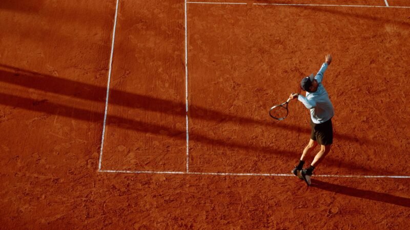 Thematic lead image: tennis match action — Rybakina's Canadian Open Scare: A Bellwether for Women's Tennis? | National Times
