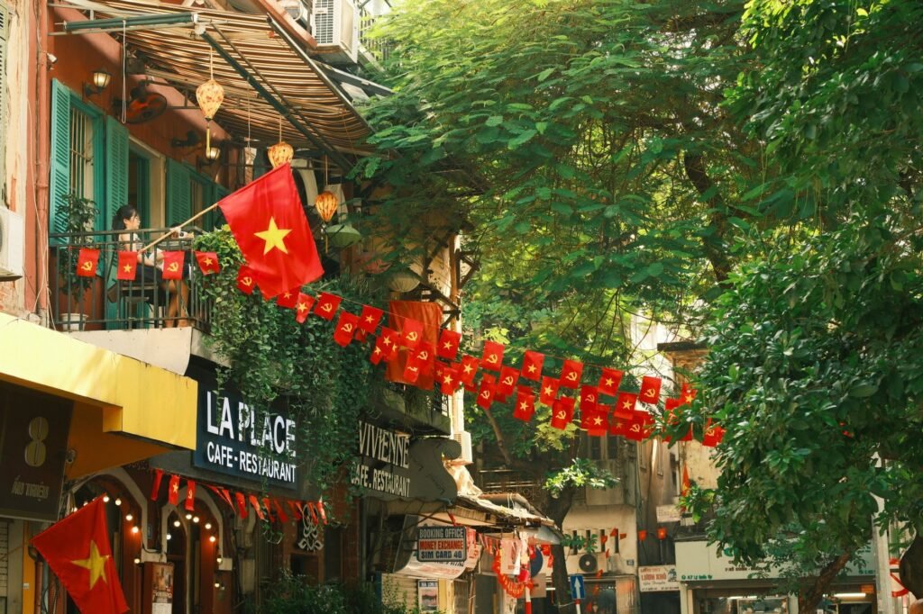 Thematic lead image: satellite launch, Vietnam flag — Vietnam's Geopolitical Orbit: Beyond the SpaceX Launch | National Times