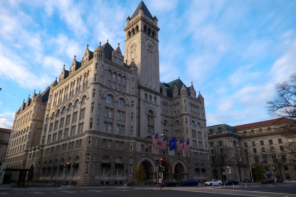 Thematic lead image: Trump International Hotel — Trump's D.C. Hotel Project: A Test of Executive Power and Congressional Prerogative | National Times