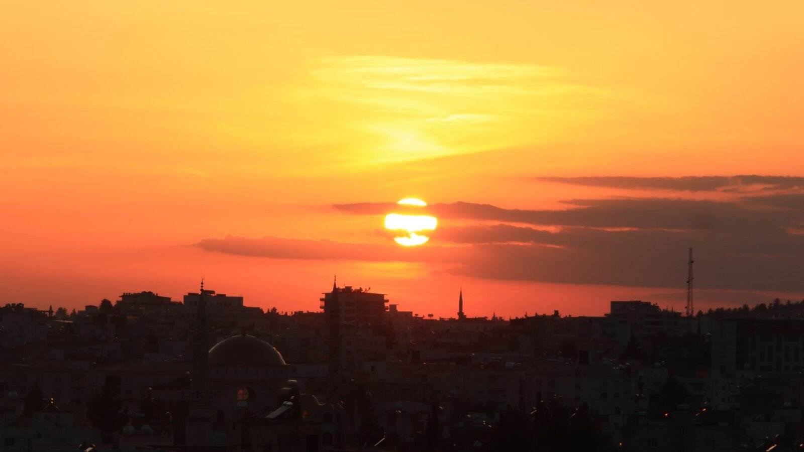 Thematic lead image: Gaza cityscape at dusk — Gaza's Future: Contested Sovereignty and Enduring Enclave Dynamics to 2030 | National Times