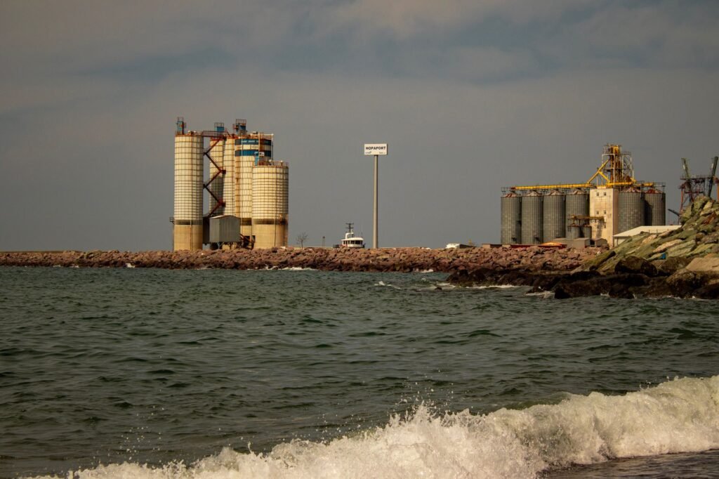 Thematic lead image: grain terminal, port infrastructure — Black Sea Grain Attacks Signal Escalation Beyond Ukraine's Battlefield | National Times