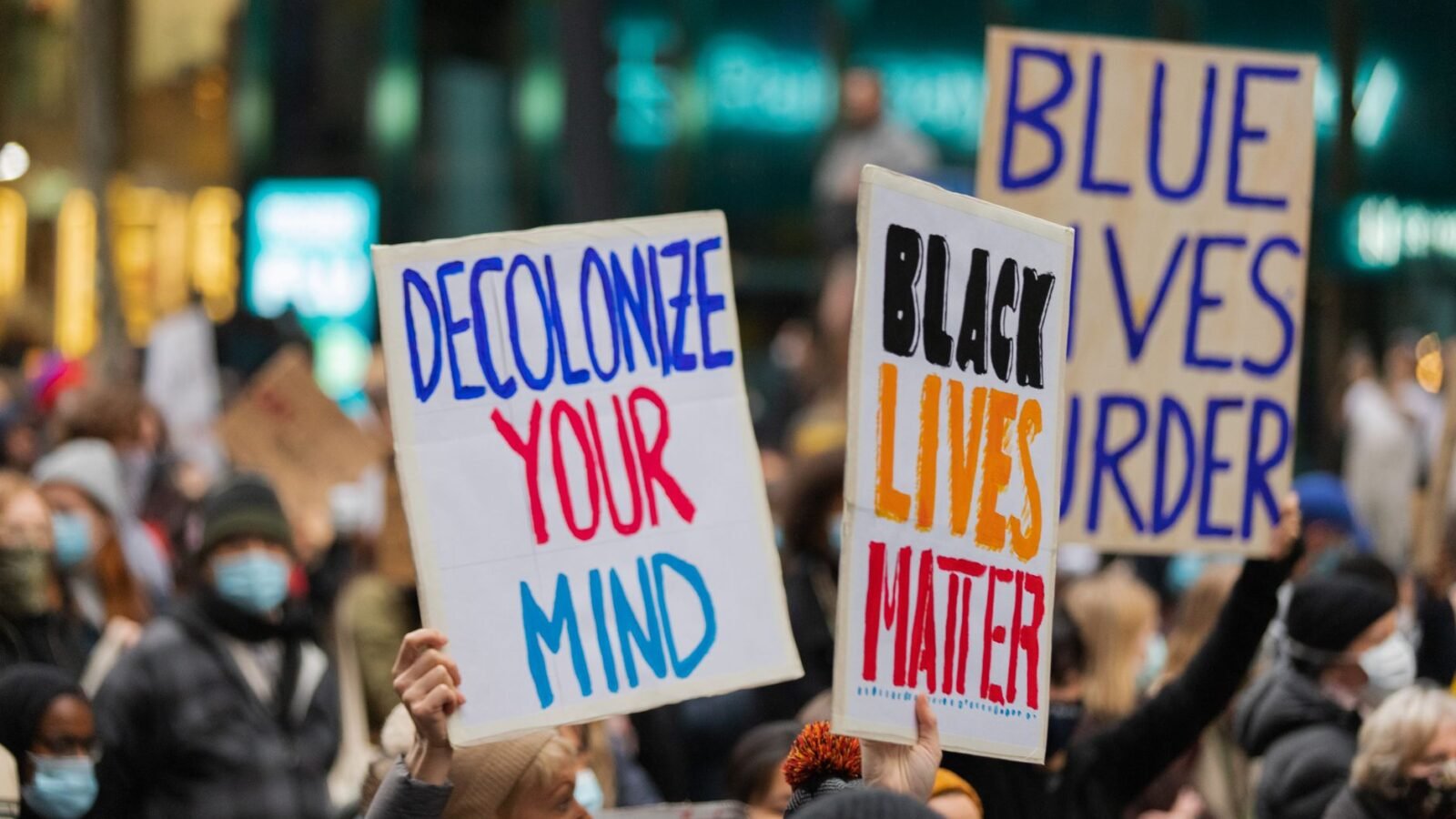 Thematic lead image: racial justice protest — Racial Justice Advocacy Confronts Institutional Power Through 2030 | National Times