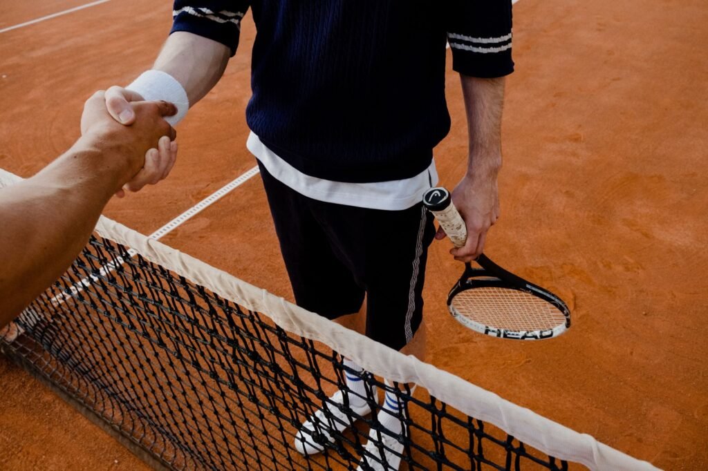 Thematic lead image: tennis court, players — Tennis Upsets: A Microcosm of Market Disruption or Statistical Noise? | National Times