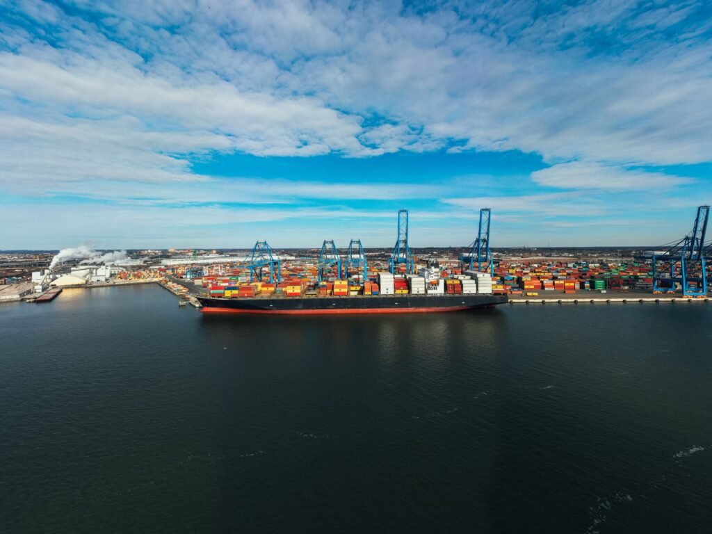Thematic lead image: shipping containers global trade — Tariff Evasion: A New Front in US-China Economic Competition | National Times