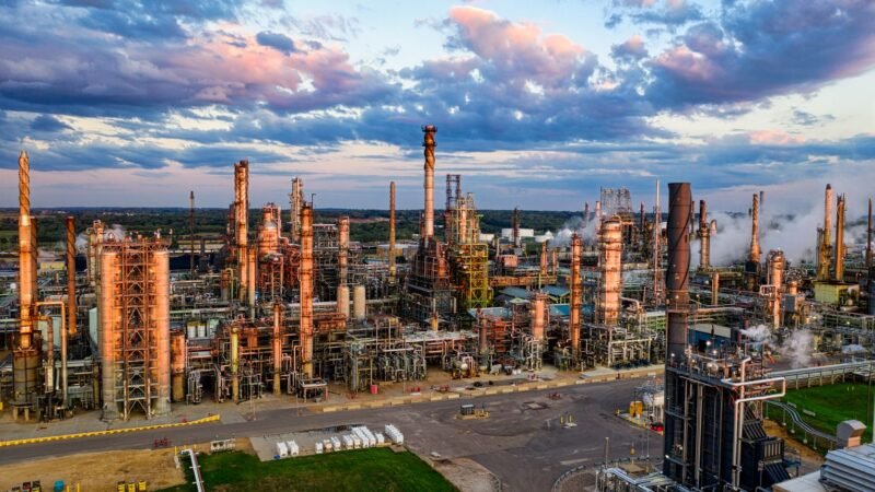 Thematic lead image: oil refinery, stock market — Dangote's Public Offering: A Catalyst for Nigerian Capital Markets? | National Times