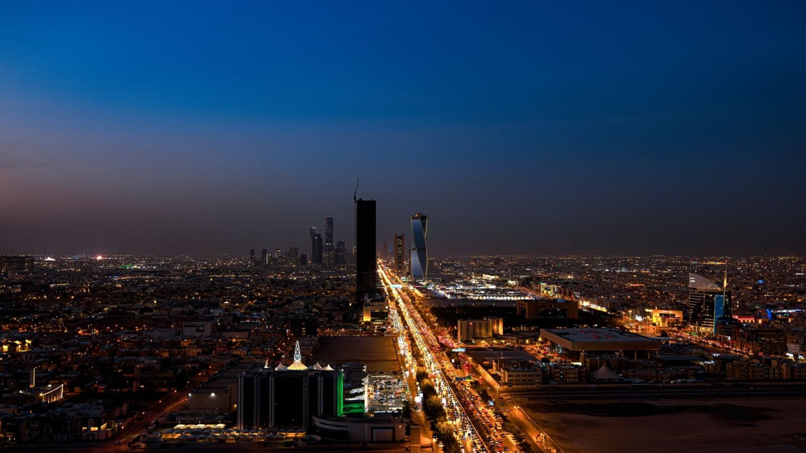 Thematic lead image: Saudi skyline at dusk — Saudi Arabia's Houthi Dilemma: Escalation, Containment, or De-escalation? | National Times