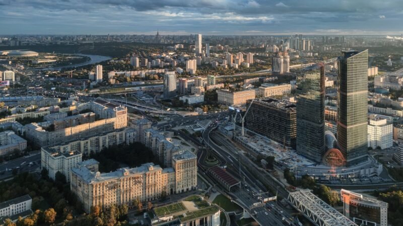 Thematic lead image: drone attack, city skyline — Moscow Drone Attack Signifies Shift in Ukraine's Asymmetric Strategy | National Times