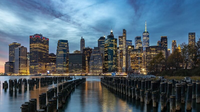 Thematic lead image: city skyline, financial district — NYC Pied-à-Terre Tax: Revenue, Residence, and Legal Precedent | National Times