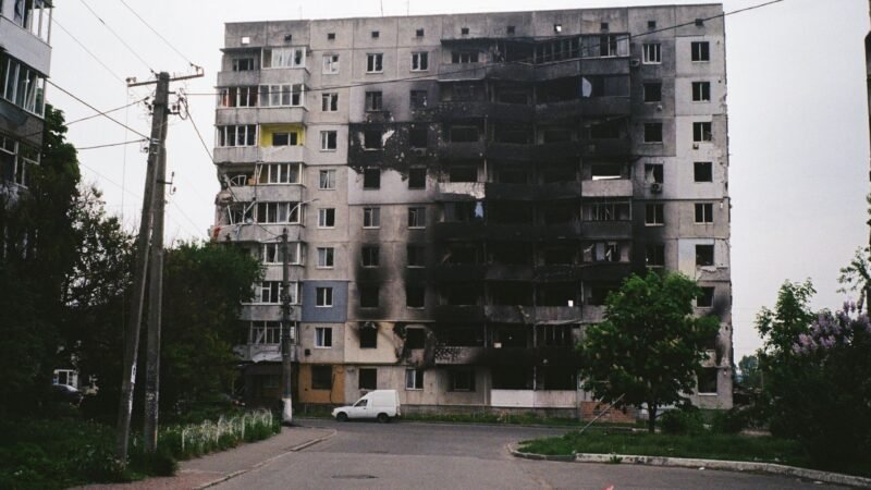 Thematic lead image: destroyed apartment building — Ukraine Strikes: Assessing the Strategic Logic of Russia's Escalation | National Times