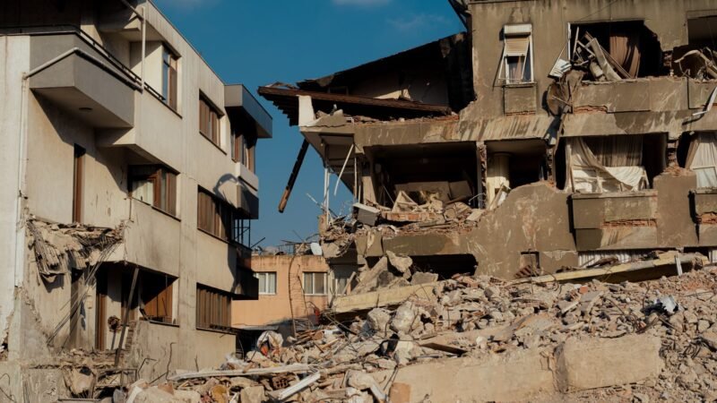 Thematic lead image: building collapse rubble — Istanbul Collapse: A Canary in Turkey's Urban Development Mine? | National Times