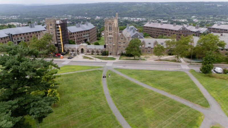 Thematic lead image: university campus architecture — University Leadership Under Scrutiny Following Assault Allegations | National Times